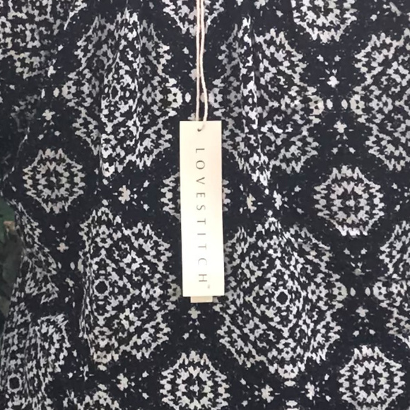 💝5/$35💝 NWT Lovestitch Boho Dress Bell Sleeve - Picture 6 of 7